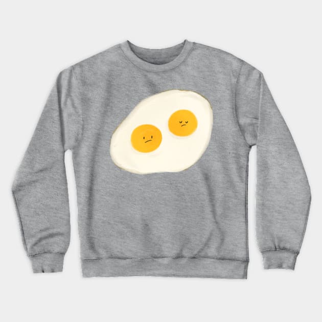 Kawaii double egg yolks fried egg 🍳 Crewneck Sweatshirt by summerheart